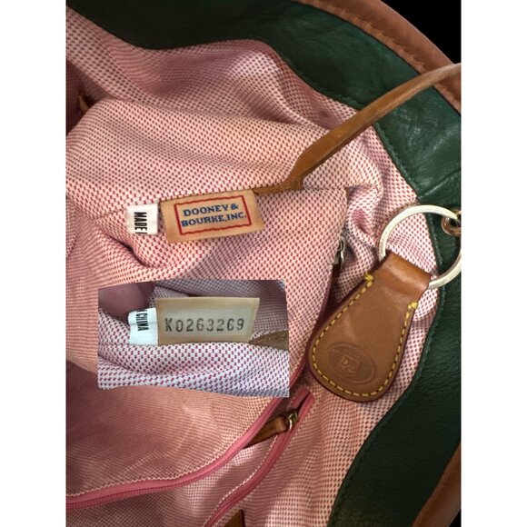 Dooney & Bourke Kristen Tote K0263269 Dark Green Florentine Leather Shoulder Bag - Picture 11 of 12